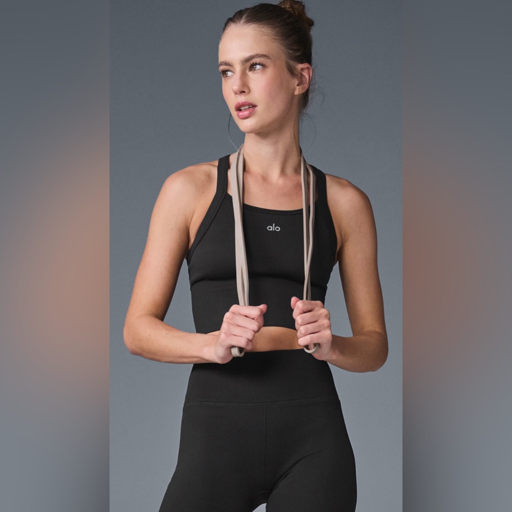 Alo Seamless Ribbed Favorite Bra Tank
